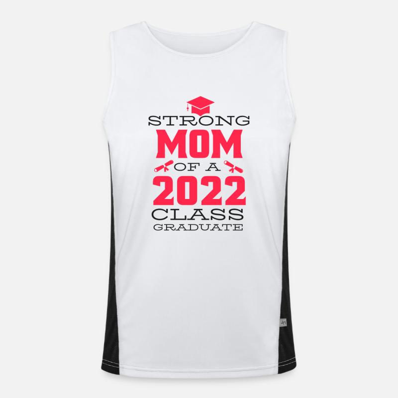 Starke Mutter eines Klassenabsolventen 2022 Funktionelles Kontrast-Tank Top für Männer 