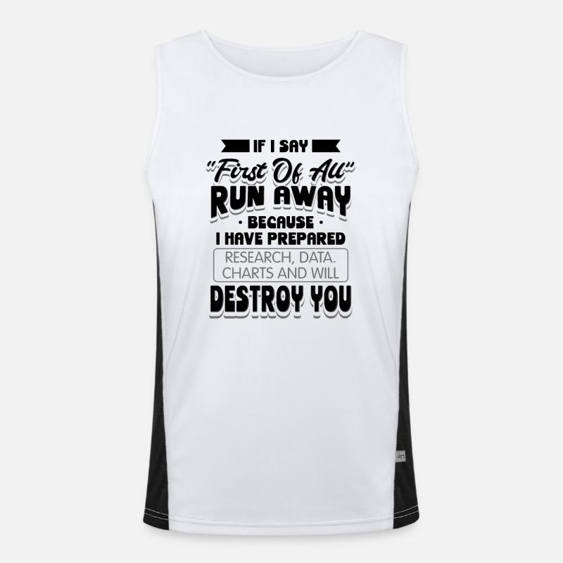 Speech and Debate Debater Men's Functional Contrast Tank Top 