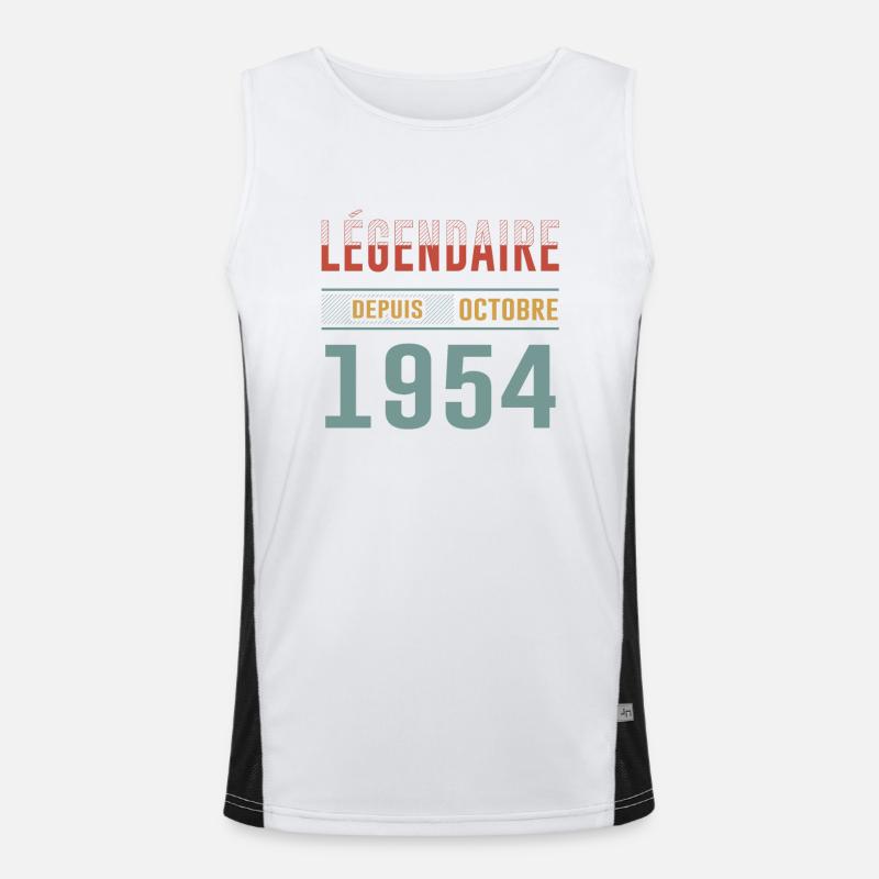 Legendary since October 1954 Anniversary Men's Functional Contrast Tank Top 