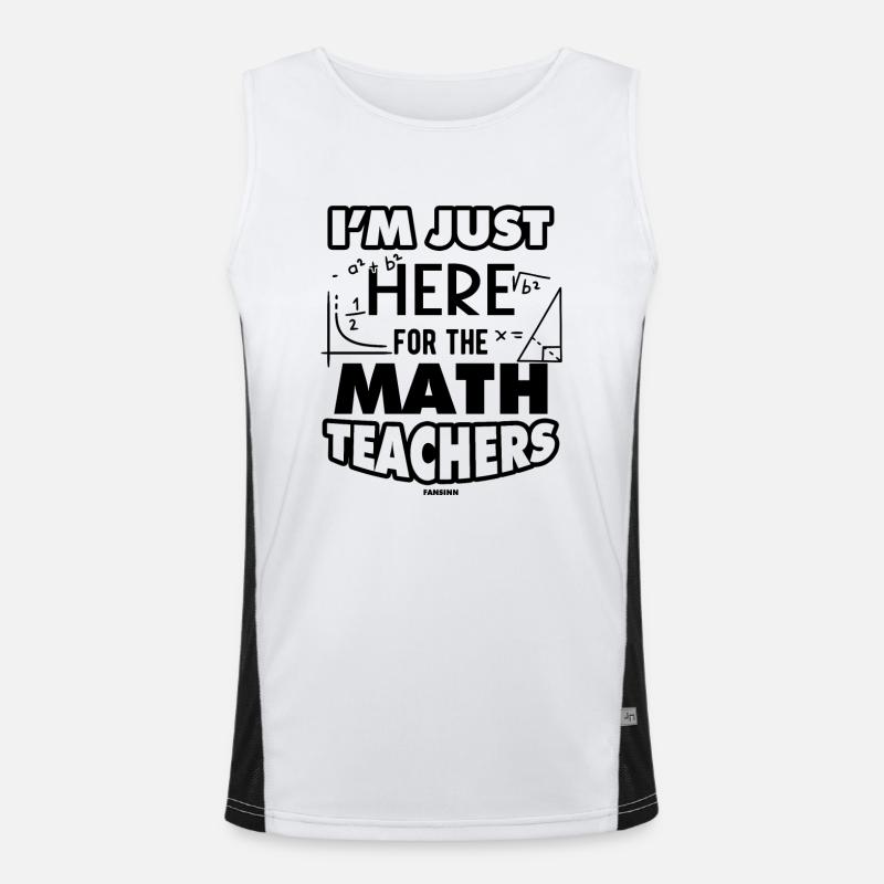 Mathématiques Math Mathématicien Math Professeur Cadeau Débardeur respirant contrasté Homme 