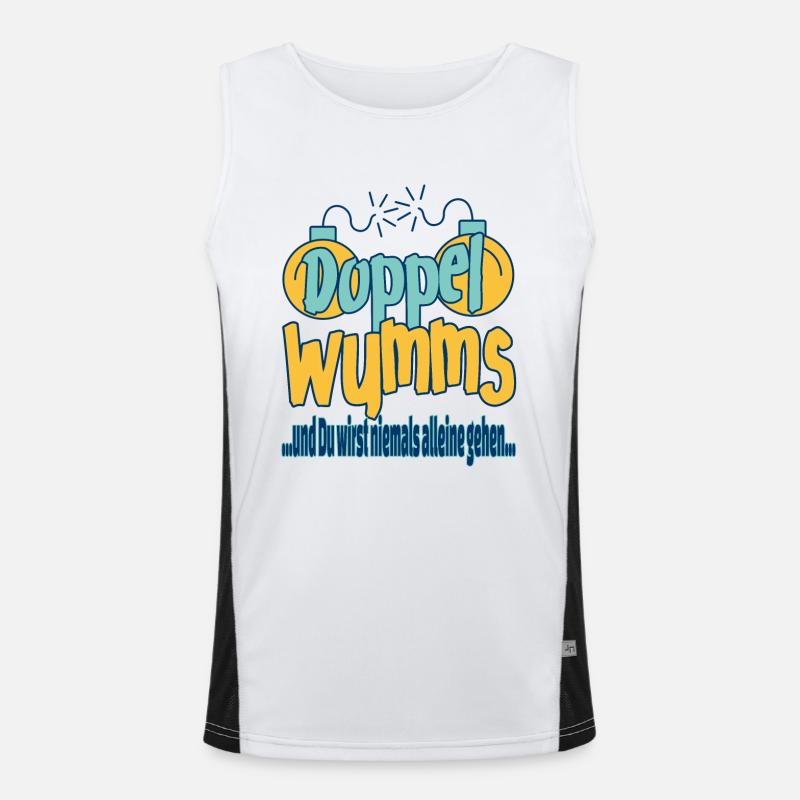 Doppelwumms Funktionelles Kontrast-Tank Top für Männer 