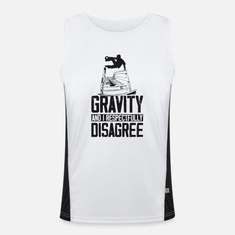Parkour Free Running Traceur Funktionelles Kontrast-Tank Top für Männer 