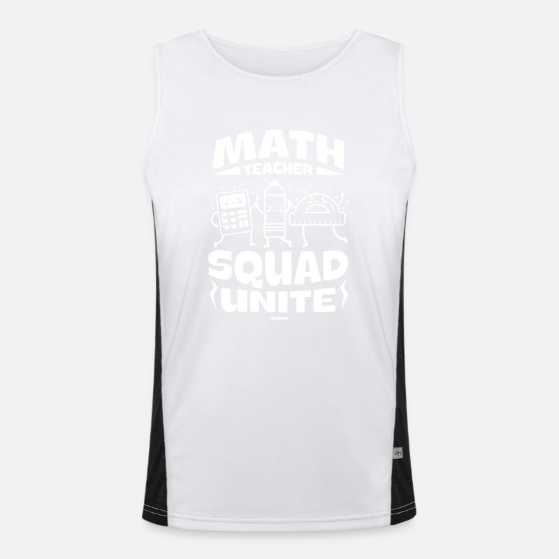 Mathématiques Math Mathématicien Math Professeur Cadeau Débardeur respirant contrasté Homme 