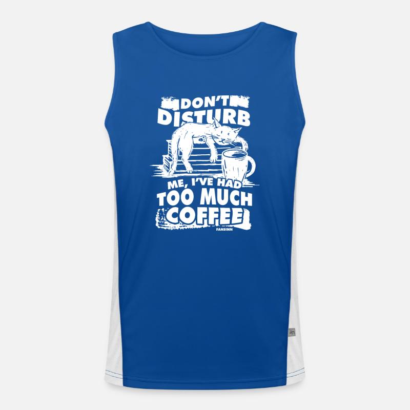 Kaffee Funktionelles Kontrast-Tank Top für Männer 