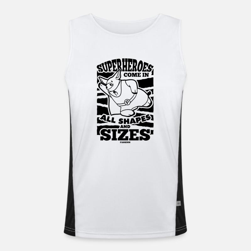 Schwein Funktionelles Kontrast-Tank Top für Männer 