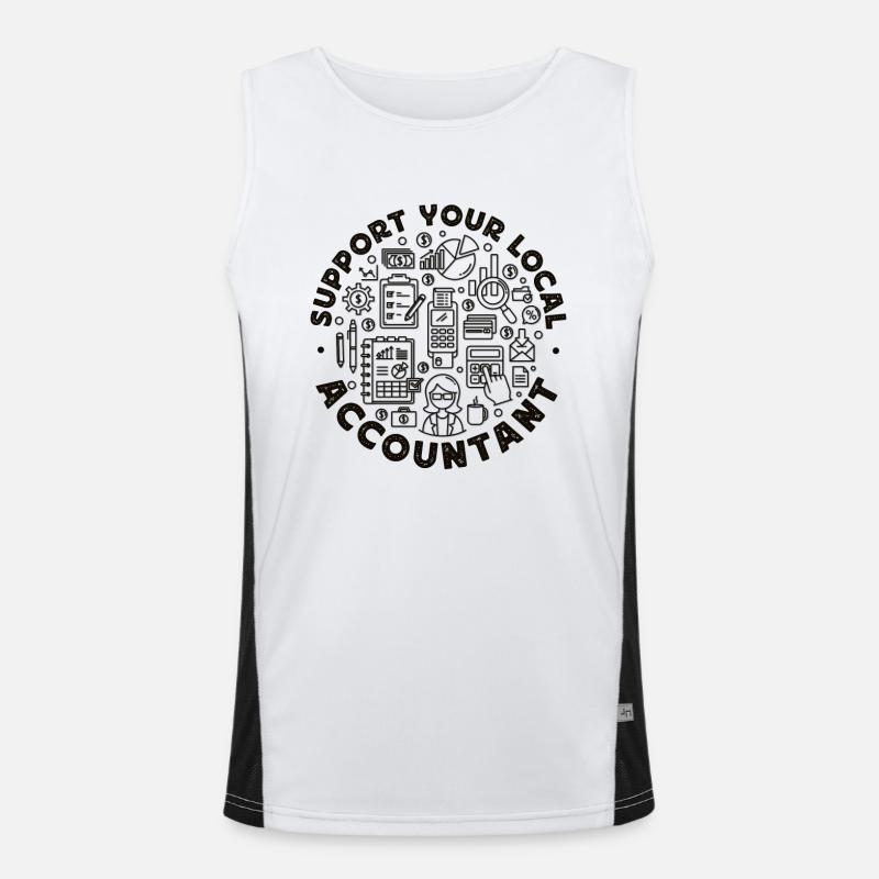 Comptable Comptable Comptable Débardeur respirant contrasté Homme 