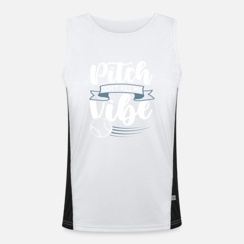 Baseball vibe Men's Functional Contrast Tank Top 
