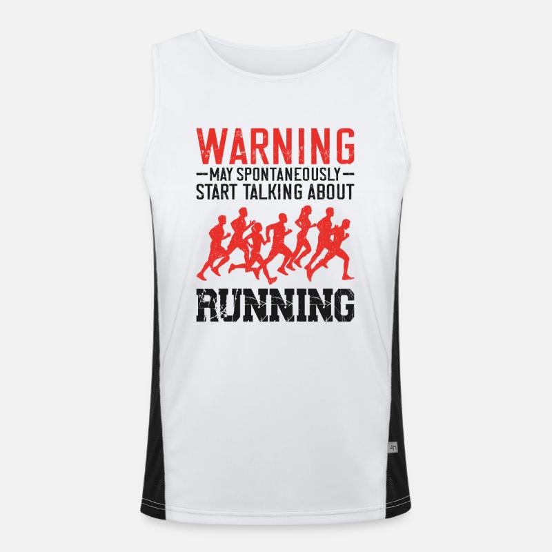Running Runner Half Marathon Funktionelles Kontrast-Tank Top für Männer 