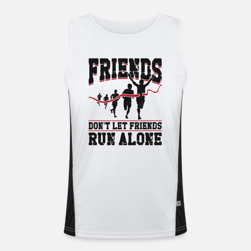 Running Runner Half Marathon Men's Functional Contrast Tank Top 