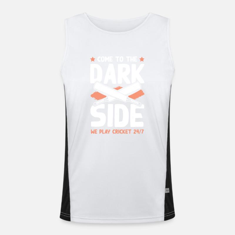 cricket dark side Funktionelles Kontrast-Tank Top für Männer 