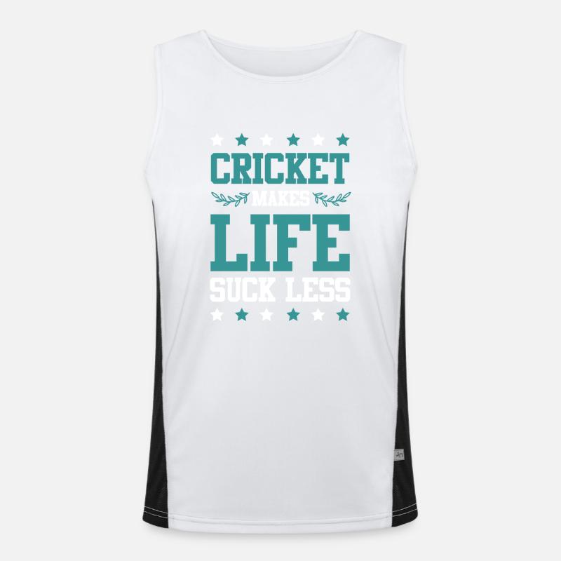 Vie de cricket Débardeur respirant contrasté Homme 