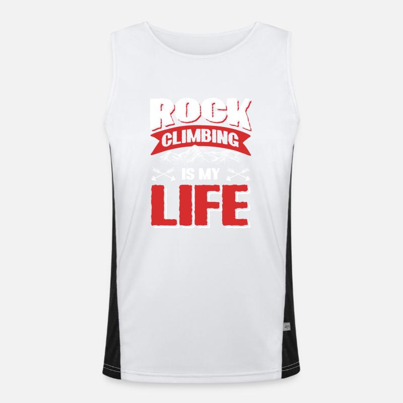 Climbing mountains Men's Functional Contrast Tank Top 