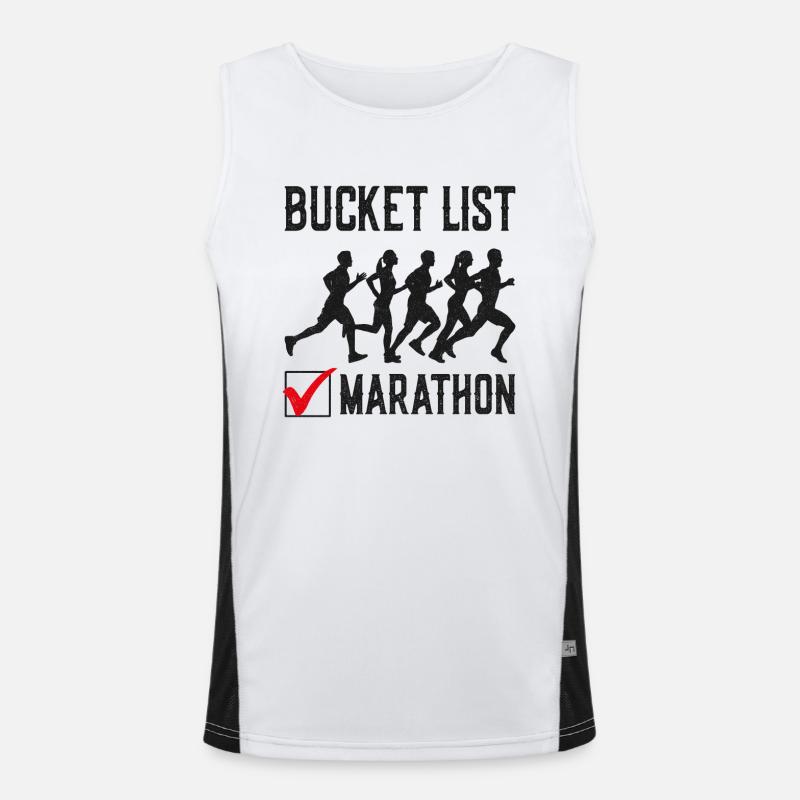 Running Runner Half Marathon Funktionelles Kontrast-Tank Top für Männer 