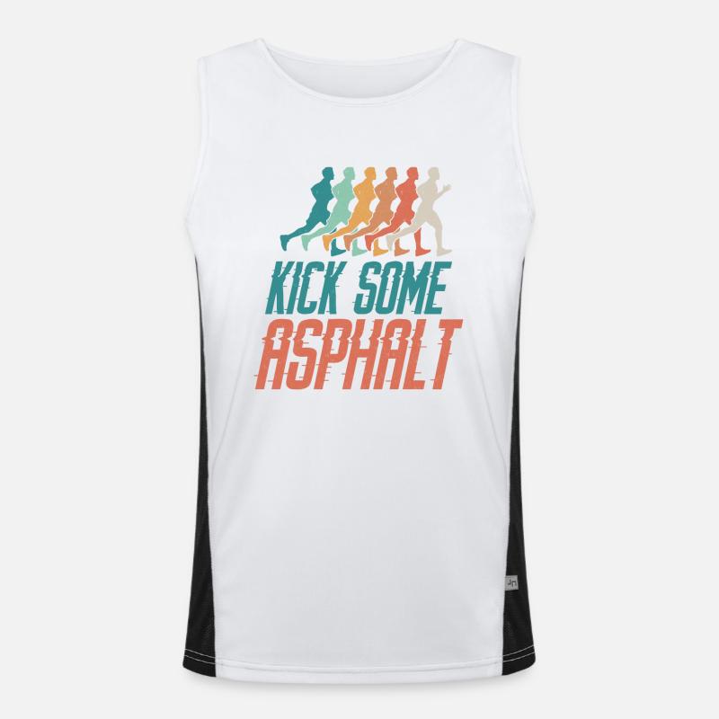 Running Runner Half Marathon Funktionelles Kontrast-Tank Top für Männer 