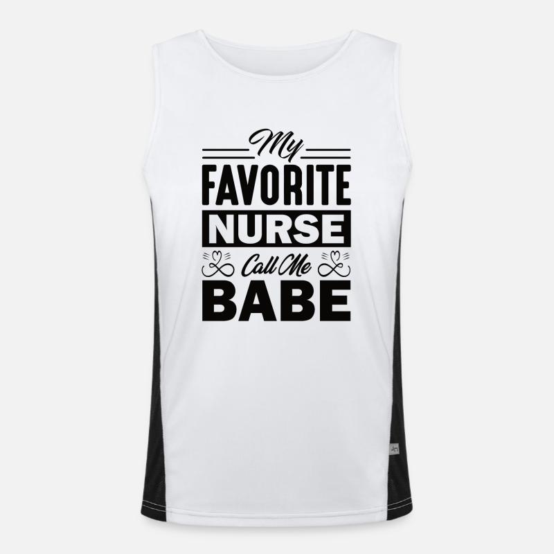 Physician Assistant Nurse Medical Practice Needle Men's Functional Contrast Tank Top 