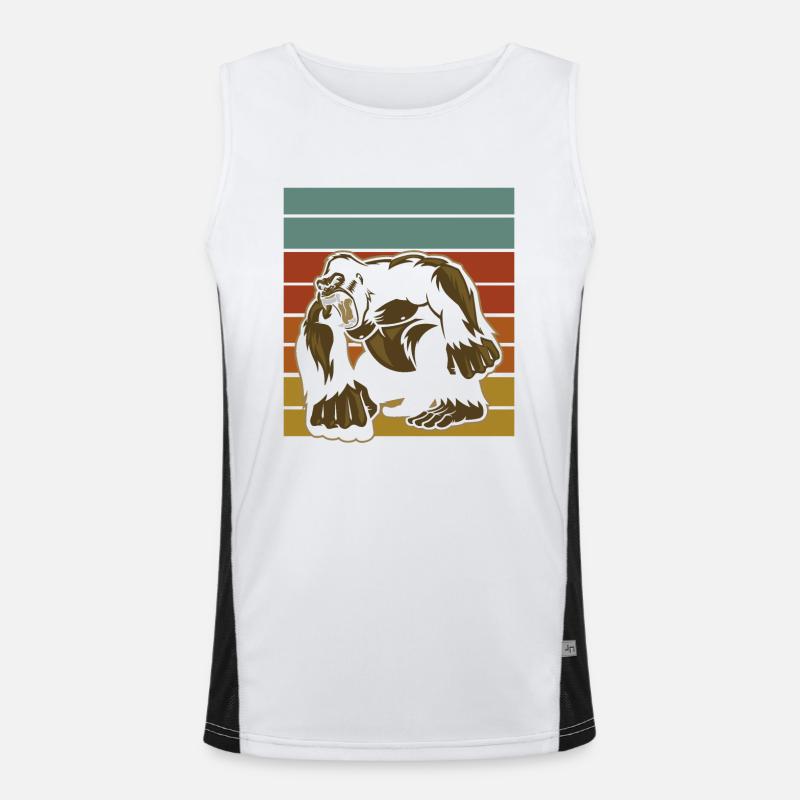 Gorilla Funktionelles Kontrast-Tank Top für Männer 