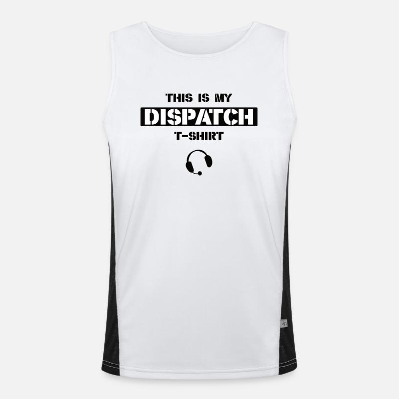 Bester Disponent Spruch Geschenk Beruf Logistik Funktionelles Kontrast-Tank Top für Männer 