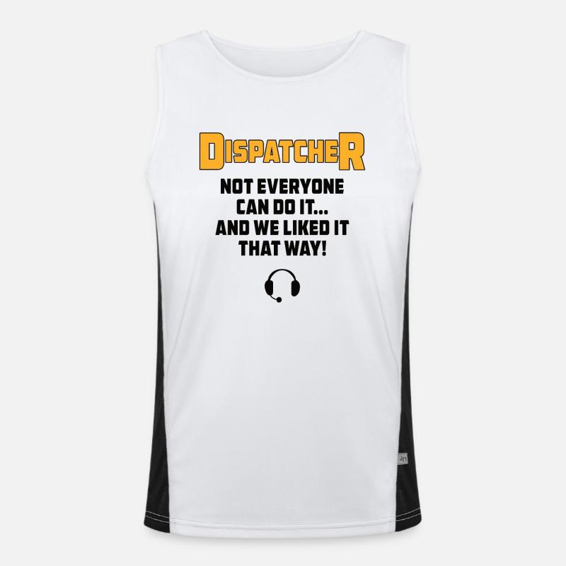 Bester Disponent Spruch Geschenk Beruf Logistik Funktionelles Kontrast-Tank Top für Männer 