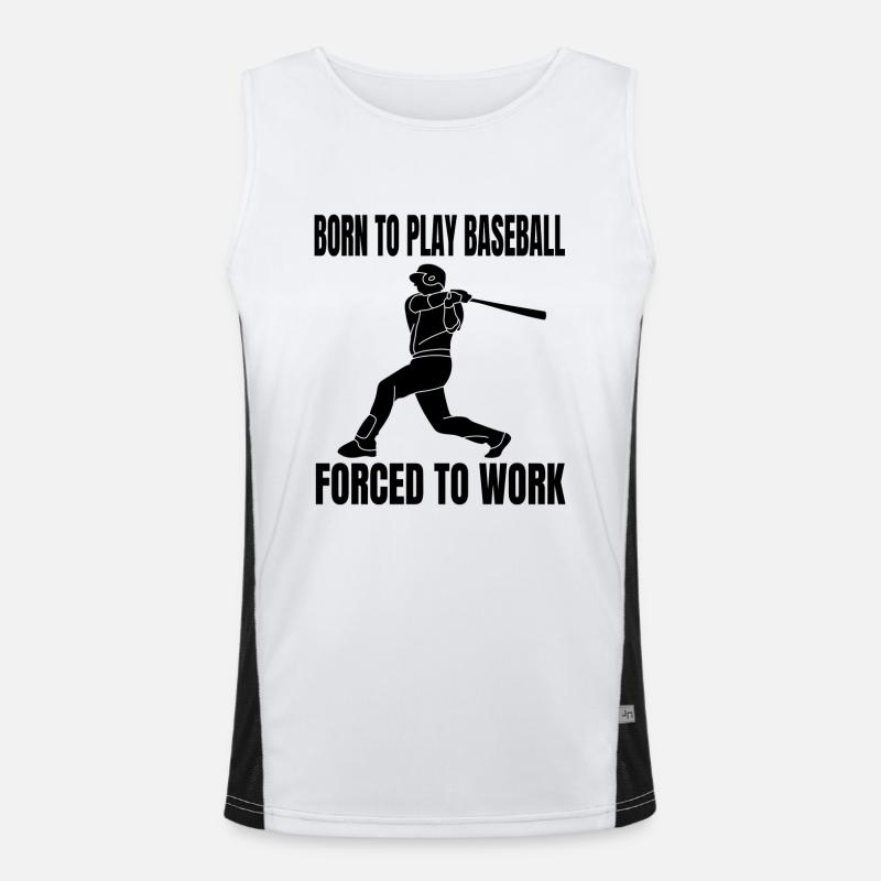 Baseball Lovers Baseball Game Baseball Gift Men's Functional Contrast Tank Top 