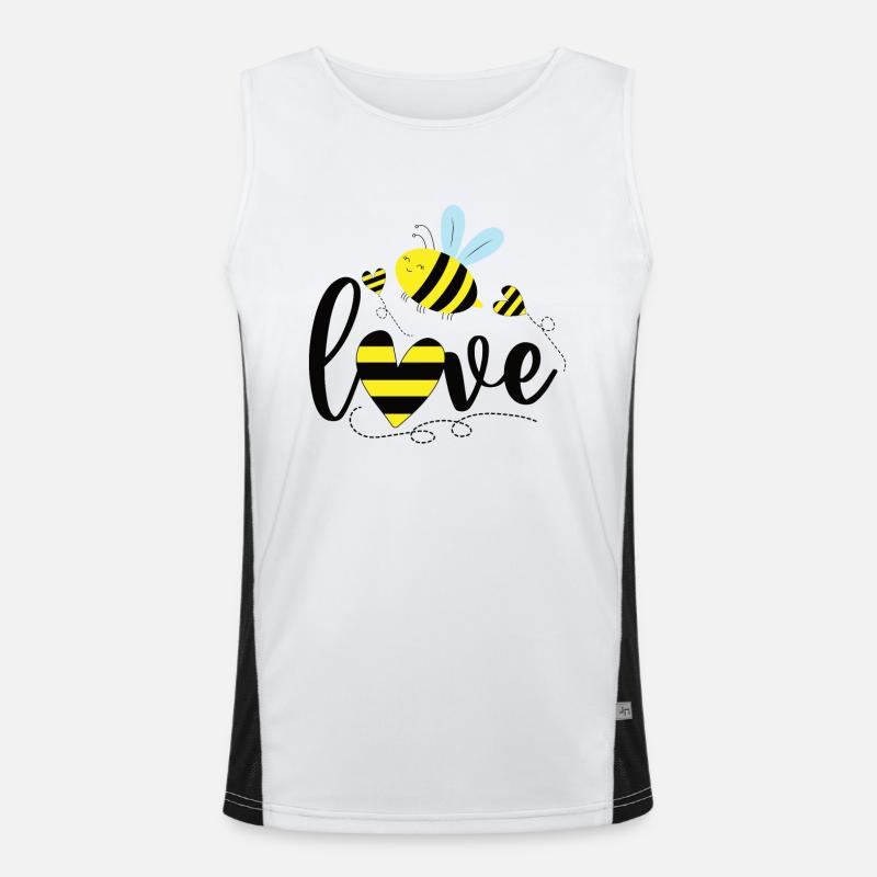 Bee Men's Functional Contrast Tank Top 