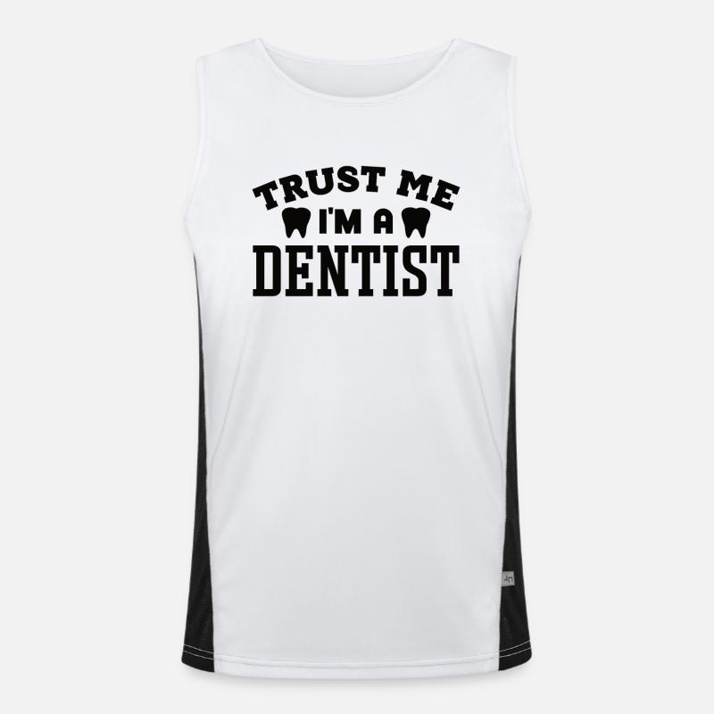 Assistante dentaire Dentiste Dent Débardeur respirant contrasté Homme 