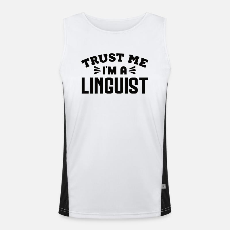 Linguist Linguists Linguists Men's Functional Contrast Tank Top 