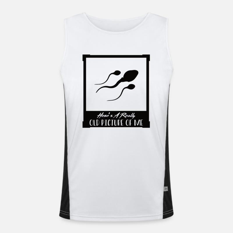 Old Photo - Spermium Men's Functional Contrast Tank Top 