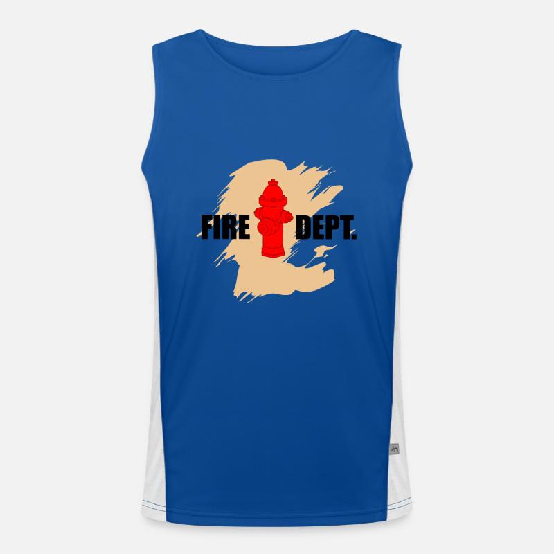 Fire Hydrant Fire Hydrant Men's Functional Contrast Tank Top 