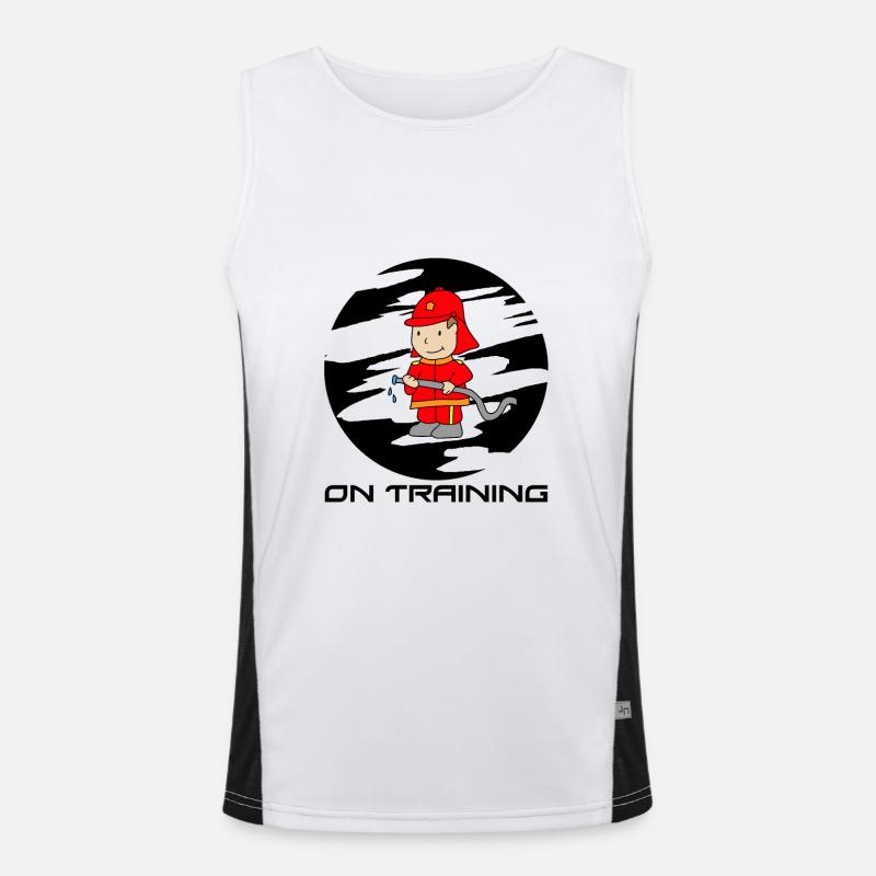 Fireman Men's Functional Contrast Tank Top 