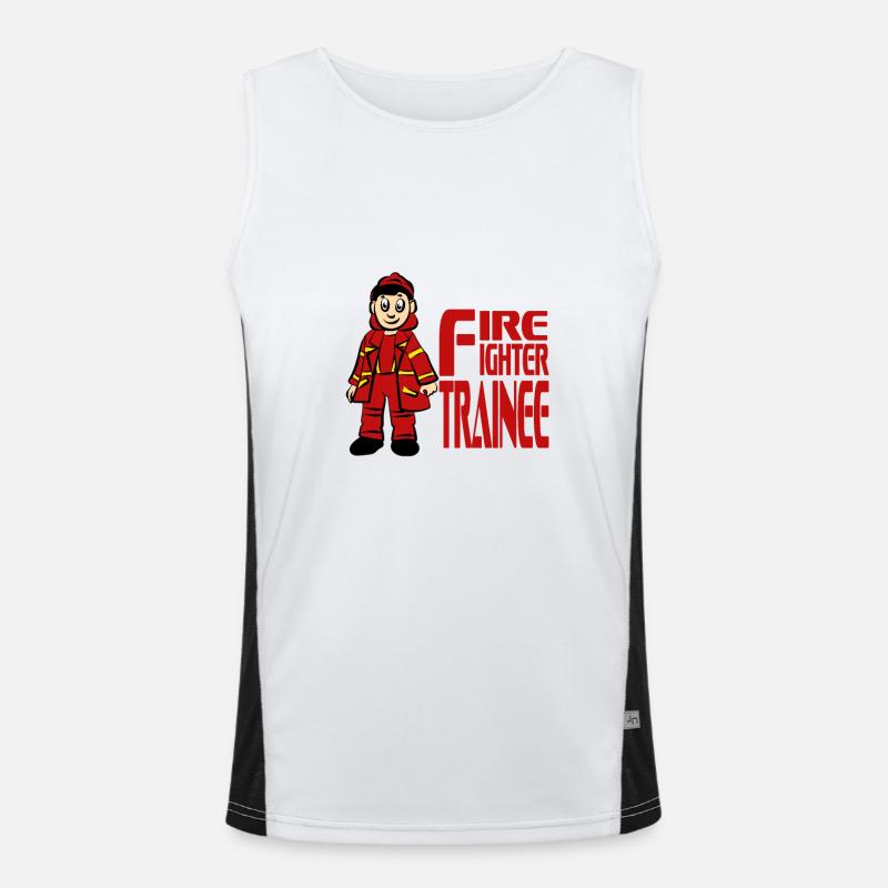 Fireman Men's Functional Contrast Tank Top 
