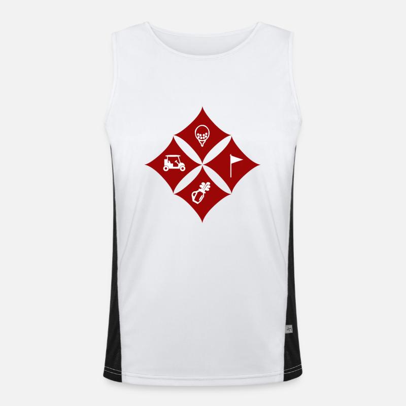 Golf Funktionelles Kontrast-Tank Top für Männer 