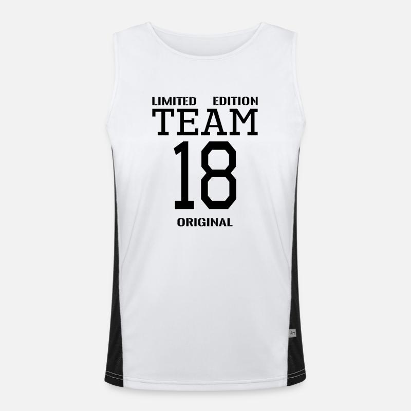 18th Birthday Gift Team Men's Functional Contrast Tank Top 