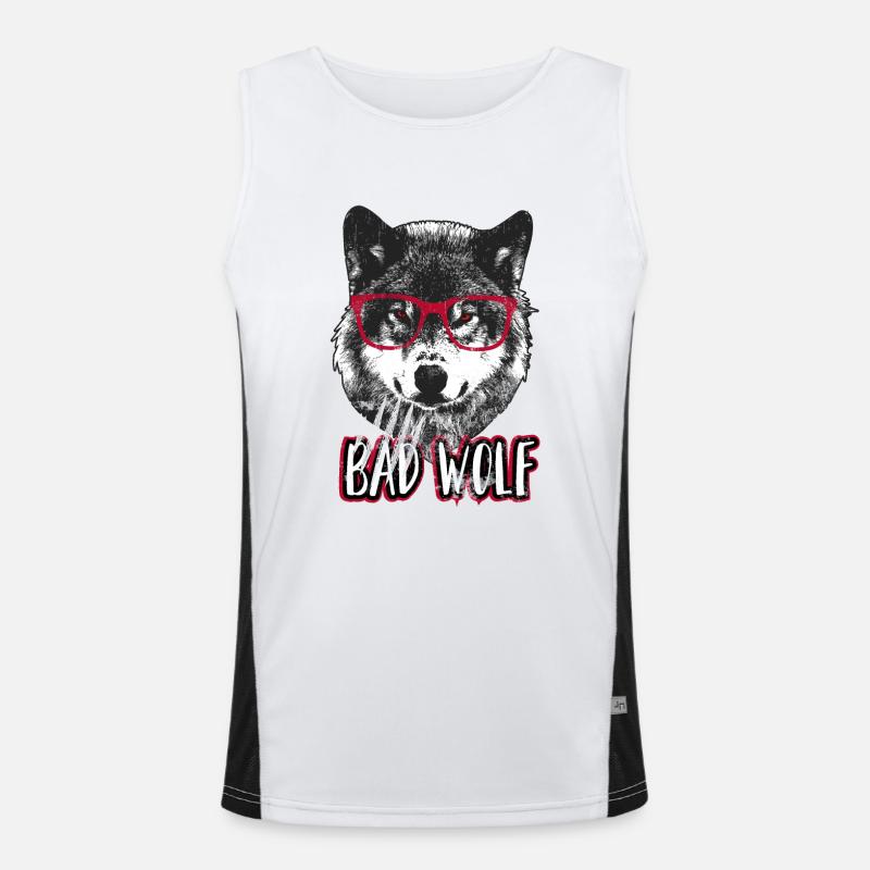 Bad wolf - Grumpy Christmas Wolf Men's Functional Contrast Tank Top 