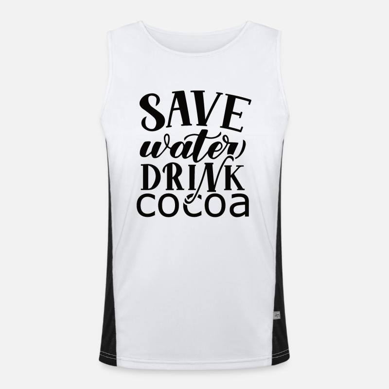 Je suis un buveur de chocolat chaud Choco Drink Débardeur respirant contrasté Homme 