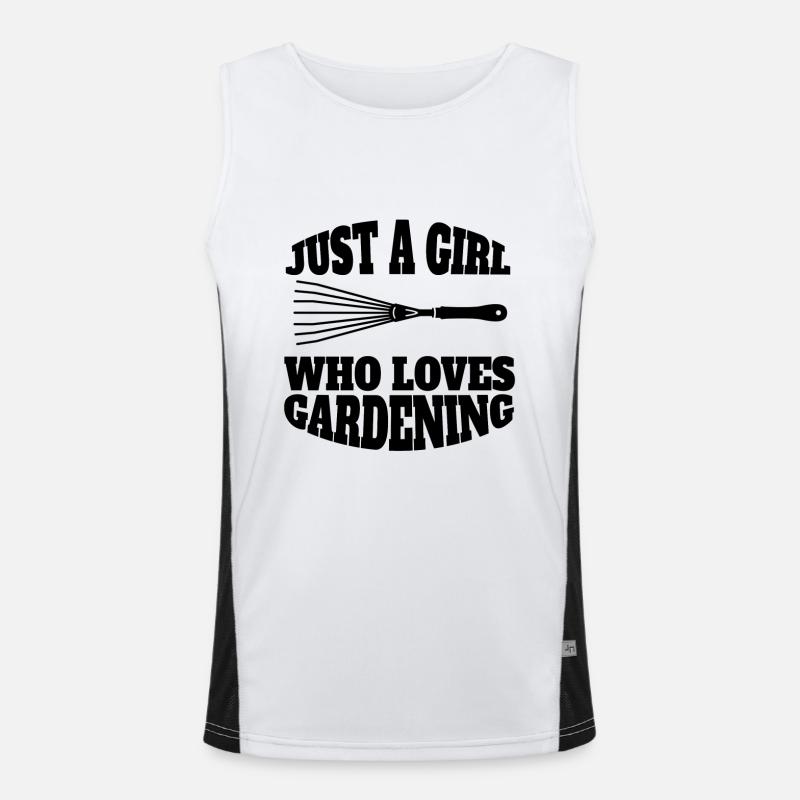 Gärtnerin Garten Mädchen Hobbygärtnerin Obstgarten Funktionelles Kontrast-Tank Top für Männer 