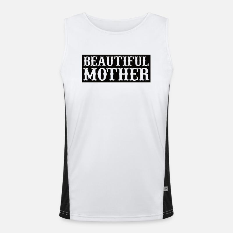 Beste Mama Überhaupt Muttertag Mutter Geschenk Funktionelles Kontrast-Tank Top für Männer 