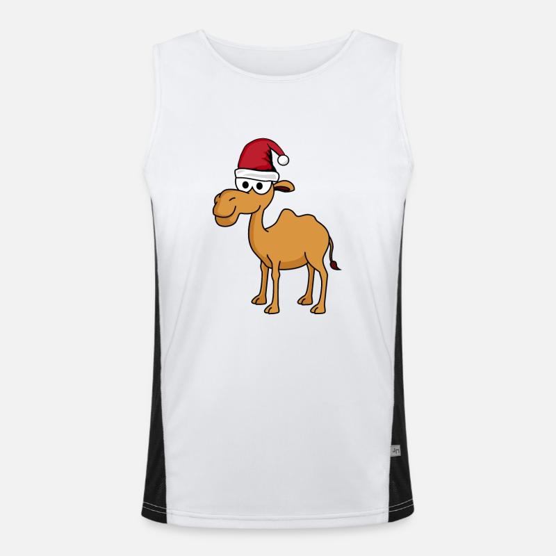 Camel Comic Christmas Débardeur respirant contrasté Homme 