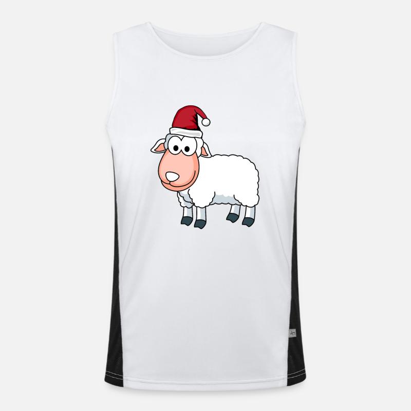 Moutons Comic Noël Débardeur respirant contrasté Homme 