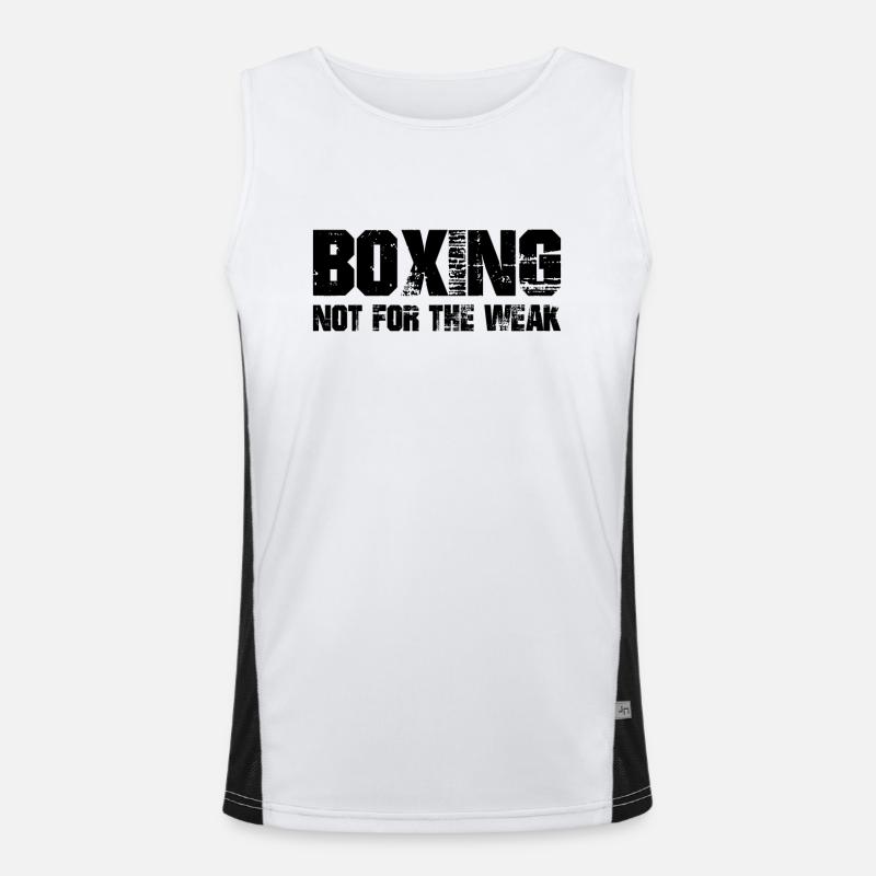 Boxing Not For The Weak Boxer Gift Idea Men's Functional Contrast Tank Top 