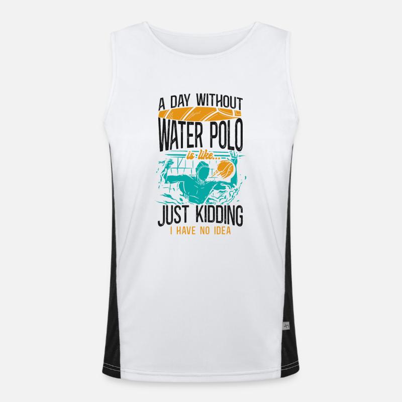 Water-polo Une journée sans eau Débardeur respirant contrasté Homme 