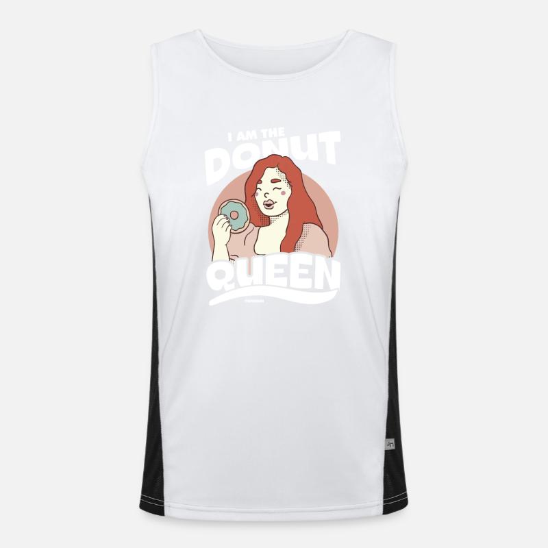 Donut Funktionelles Kontrast-Tank Top für Männer 
