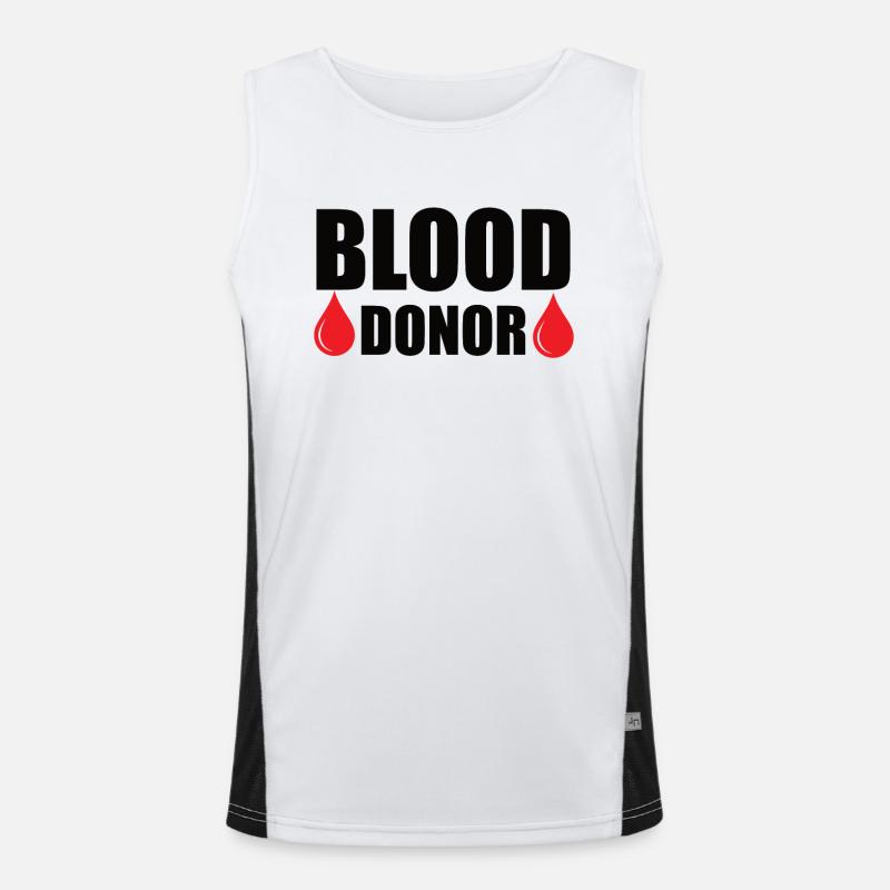 Blutspende Blutspenden Blutspender Funktionelles Kontrast-Tank Top für Männer 