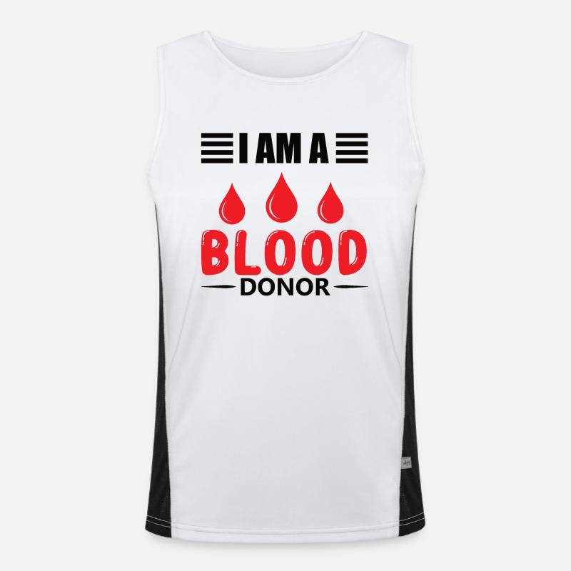 Blutspende Blutspenden Blutspender Funktionelles Kontrast-Tank Top für Männer 