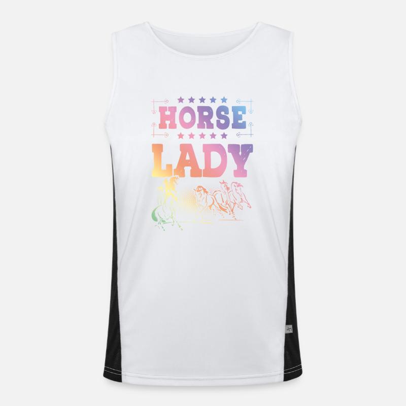 Dame du cheval Débardeur respirant contrasté Homme 