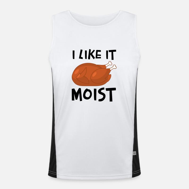 I Like It Moist Men's Functional Contrast Tank Top 