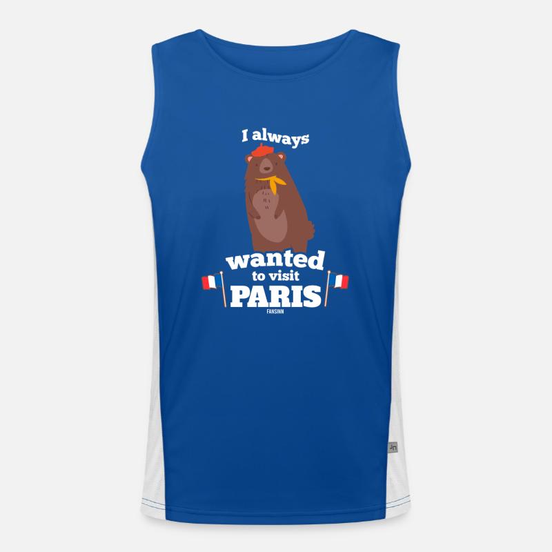 Paris Funktionelles Kontrast-Tank Top für Männer 
