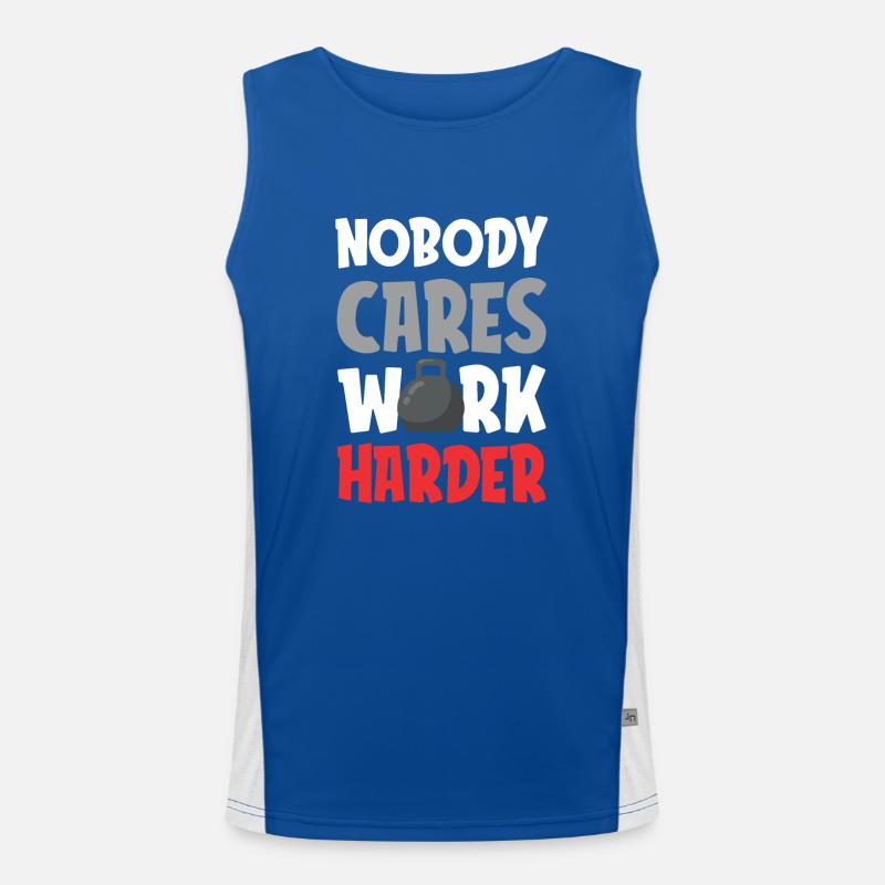 fitness harte arbeit Funktionelles Kontrast-Tank Top für Männer 