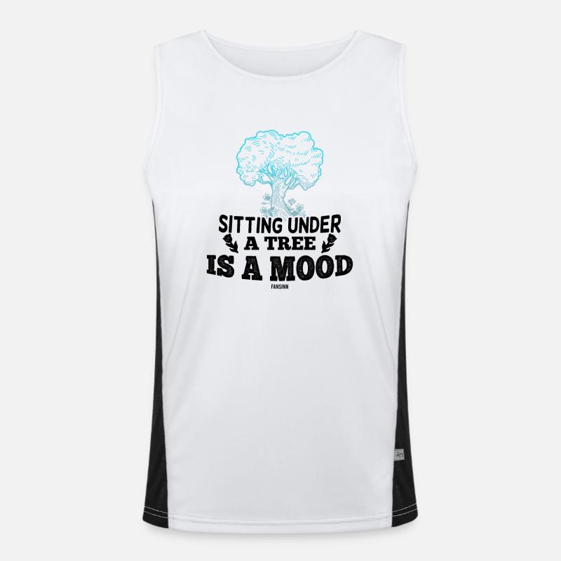 Botany Forest Relaxation Therapy Men's Functional Contrast Tank Top 