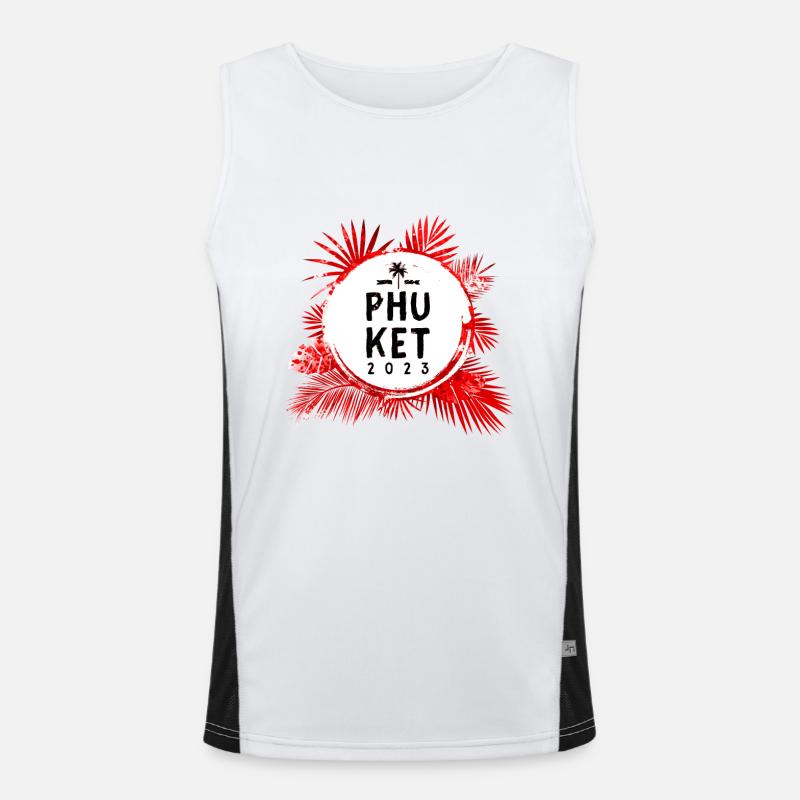 Phuket 2023 Bunt Funktionelles Kontrast-Tank Top für Männer 