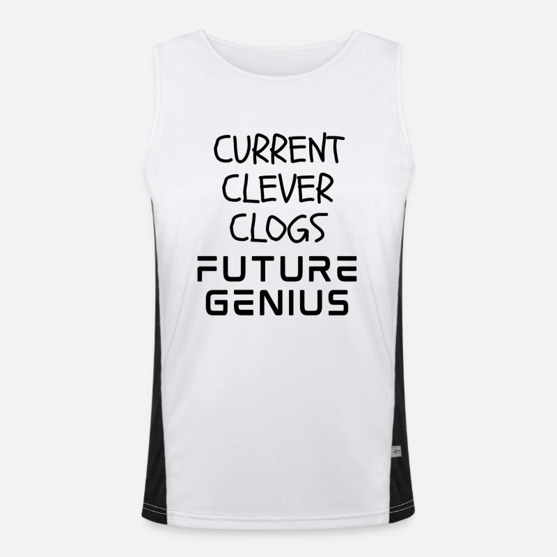 Current Clever Clogs Future Genius Men's Functional Contrast Tank Top 